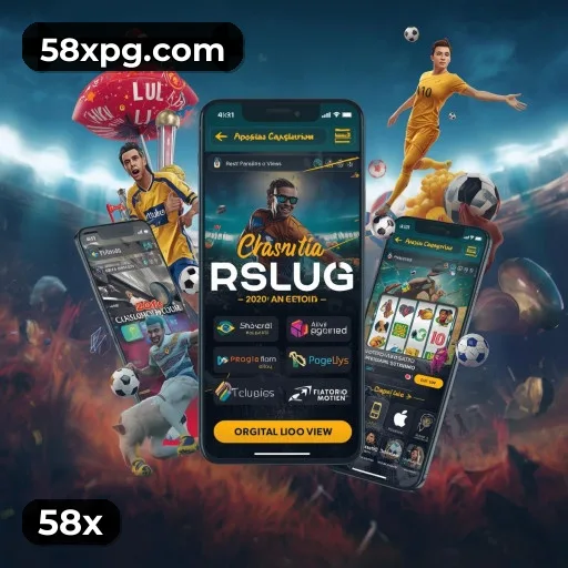 58x bônus — painel de promoções no aplicativo